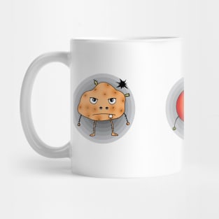 angry vegetables Mug